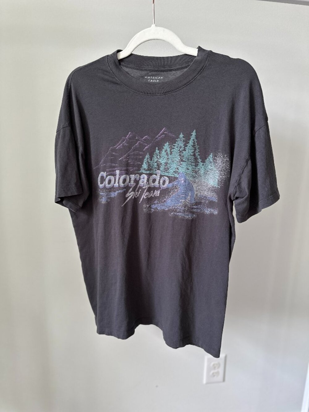 American Eagle AE Colorado Oversized Graphic T-Shirt X-Small/Small